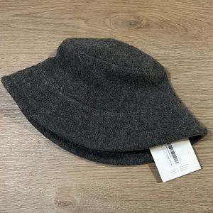 OAK + FORT Charcoal Wool Bucket Hat